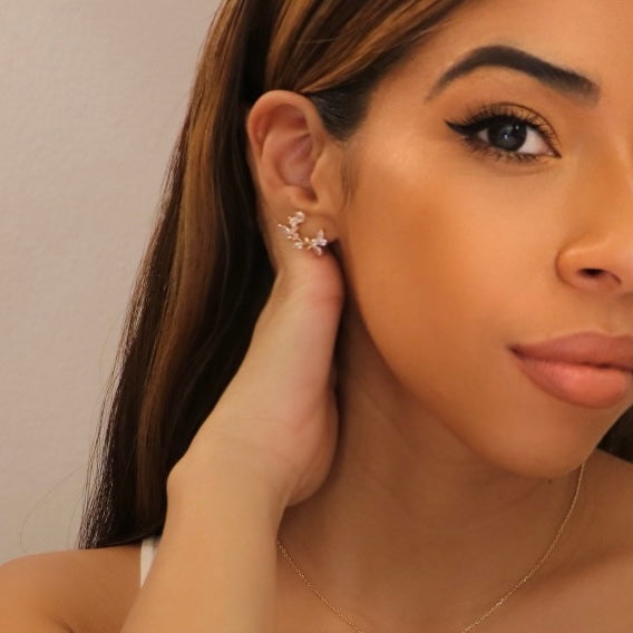 Salige Marquise Leaf Earrings